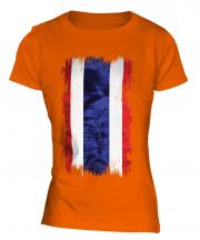 Thailand Grunge Flag Ladies T-Shirt