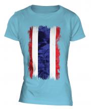 Thailand Grunge Flag Ladies T-Shirt