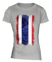 Thailand Grunge Flag Ladies T-Shirt