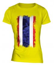 Thailand Grunge Flag Ladies T-Shirt