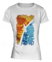 Tierra Del Fuego Province Grunge Flag Ladies T-Shirt