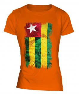 Togo Grunge Flag Ladies T-Shirt