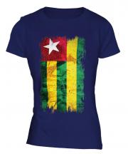 Togo Grunge Flag Ladies T-Shirt