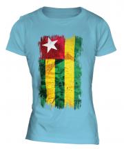 Togo Grunge Flag Ladies T-Shirt