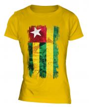 Togo Grunge Flag Ladies T-Shirt