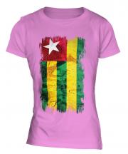 Togo Grunge Flag Ladies T-Shirt