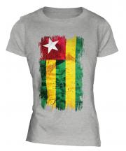 Togo Grunge Flag Ladies T-Shirt