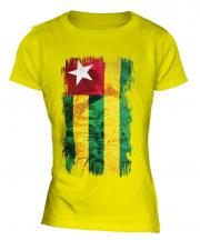 Togo Grunge Flag Ladies T-Shirt