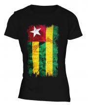 Togo Grunge Flag Ladies T-Shirt