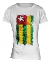 Togo Grunge Flag Ladies T-Shirt