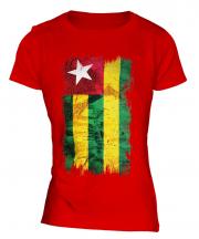 Togo Grunge Flag Ladies T-Shirt