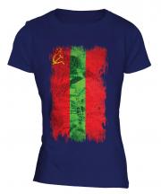 Transnistria Grunge Flag Ladies T-Shirt