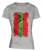 Transnistria Grunge Flag Ladies T-Shirt
