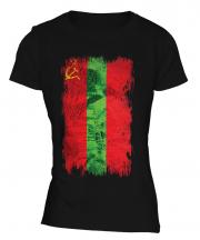 Transnistria Grunge Flag Ladies T-Shirt