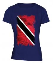 Trinidad And Tobago Grunge Flag Ladies T-Shirt
