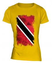 Trinidad And Tobago Grunge Flag Ladies T-Shirt