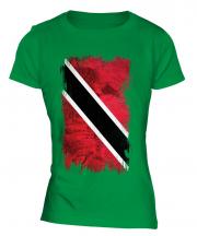 Trinidad And Tobago Grunge Flag Ladies T-Shirt