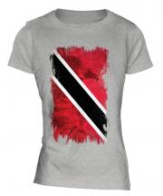 Trinidad And Tobago Grunge Flag Ladies T-Shirt