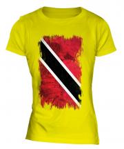 Trinidad And Tobago Grunge Flag Ladies T-Shirt