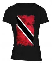 Trinidad And Tobago Grunge Flag Ladies T-Shirt