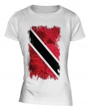 Trinidad And Tobago Grunge Flag Ladies T-Shirt