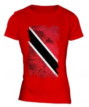 Trinidad And Tobago Grunge Flag Ladies T-Shirt