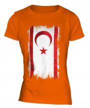 Turkish Republic Of Northern Cyprus Grunge Flag Ladies T-Shirt