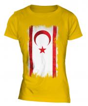 Turkish Republic Of Northern Cyprus Grunge Flag Ladies T-Shirt
