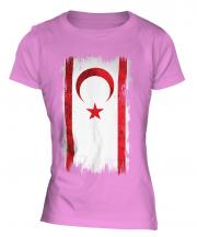Turkish Republic Of Northern Cyprus Grunge Flag Ladies T-Shirt