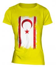 Turkish Republic Of Northern Cyprus Grunge Flag Ladies T-Shirt