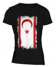 Turkish Republic Of Northern Cyprus Grunge Flag Ladies T-Shirt