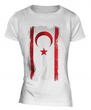 Turkish Republic Of Northern Cyprus Grunge Flag Ladies T-Shirt