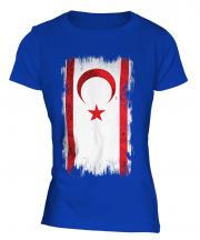 Turkish Republic Of Northern Cyprus Grunge Flag Ladies T-Shirt