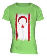Turkish Republic Of Northern Cyprus Grunge Flag Ladies T-Shirt