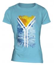 Tuva Grunge Flag Ladies T-Shirt
