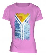 Tuva Grunge Flag Ladies T-Shirt