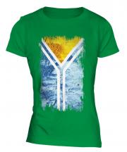 Tuva Grunge Flag Ladies T-Shirt