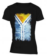 Tuva Grunge Flag Ladies T-Shirt