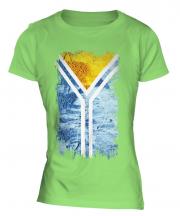 Tuva Grunge Flag Ladies T-Shirt