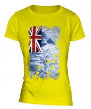 Tuvalu Grunge Flag Ladies T-Shirt