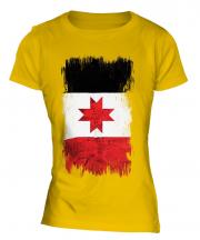 Udmurtia Grunge Flag Ladies T-Shirt