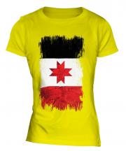 Udmurtia Grunge Flag Ladies T-Shirt
