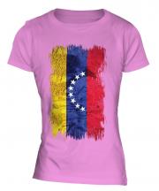 Venezuela Grunge Flag Ladies T-Shirt