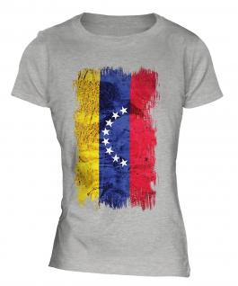 Venezuela Grunge Flag Ladies T-Shirt