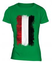 Yemen Grunge Flag Ladies T-Shirt