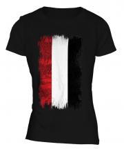 Yemen Grunge Flag Ladies T-Shirt
