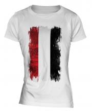 Yemen Grunge Flag Ladies T-Shirt