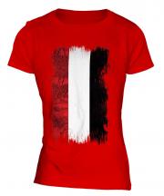 Yemen Grunge Flag Ladies T-Shirt