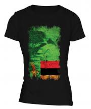 Zambia Grunge Flag Ladies T-Shirt