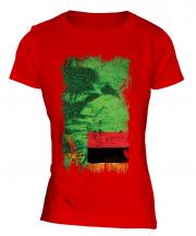 Zambia Grunge Flag Ladies T-Shirt
